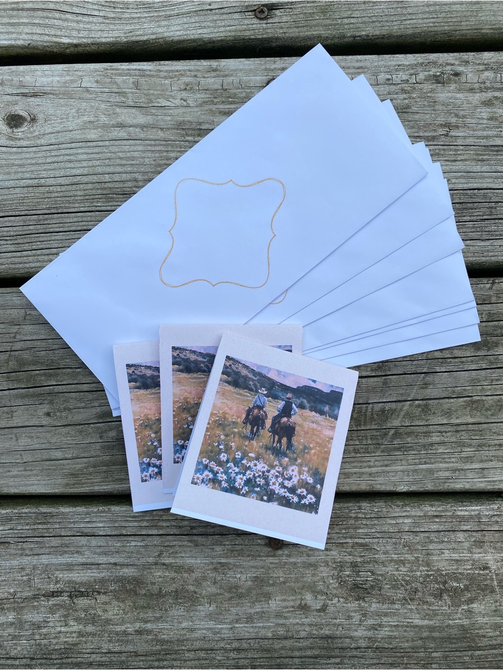 Cowboy Ranch Cards and Envelopes - Picture 2 of 6